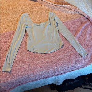 Lululemon Wundermost Ultra-Soft Nulu Square-Neck Long-Sleeve Size M